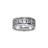 Celtic Knotwork Claddagh Ring TRI969 - Jewelry
