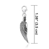 Angel Wing Clip Charm TWC086 - Jewelry