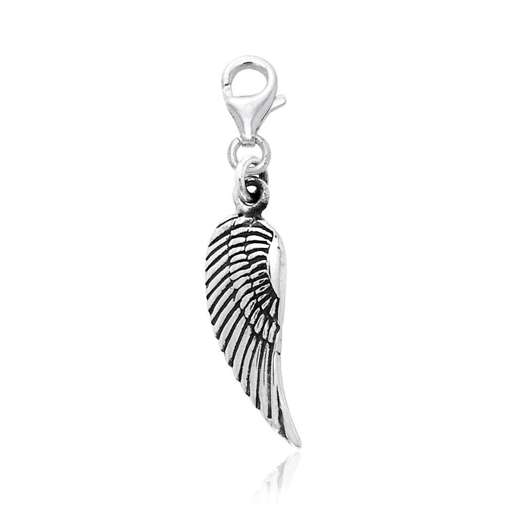 Angel Wing Clip Charm TWC086 - Jewelry